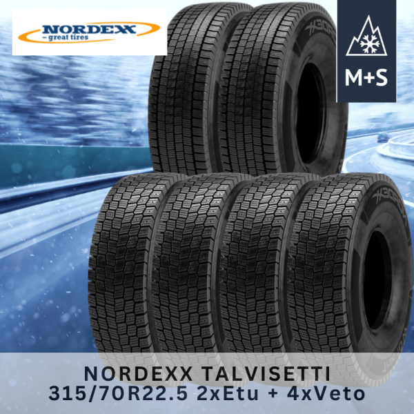Nordexx Talvirengassetti 2+4  (315/70R22.5)
